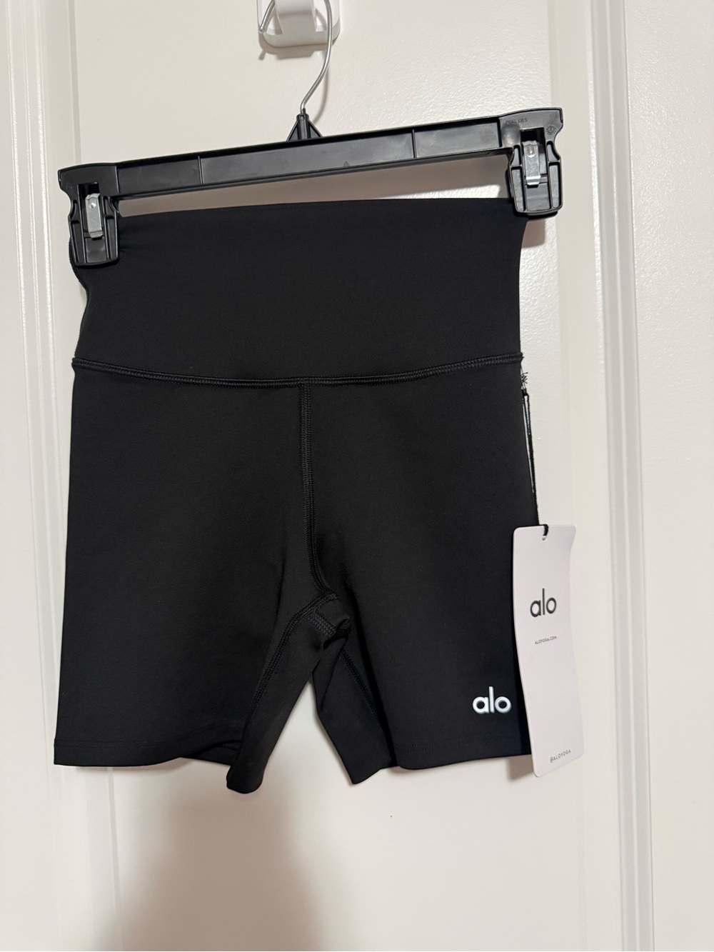 ALO Yoga Black High-Rise Bike Shorts